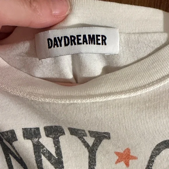 Daydreamer Johnny Cash Graphic Tee - White with Multicolor Cowboy Print - Picture 2 of 3